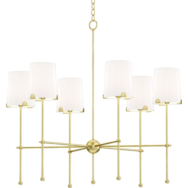 Maxim Lighting Huntington 6-Light Chandelier 32366WTSBR - main